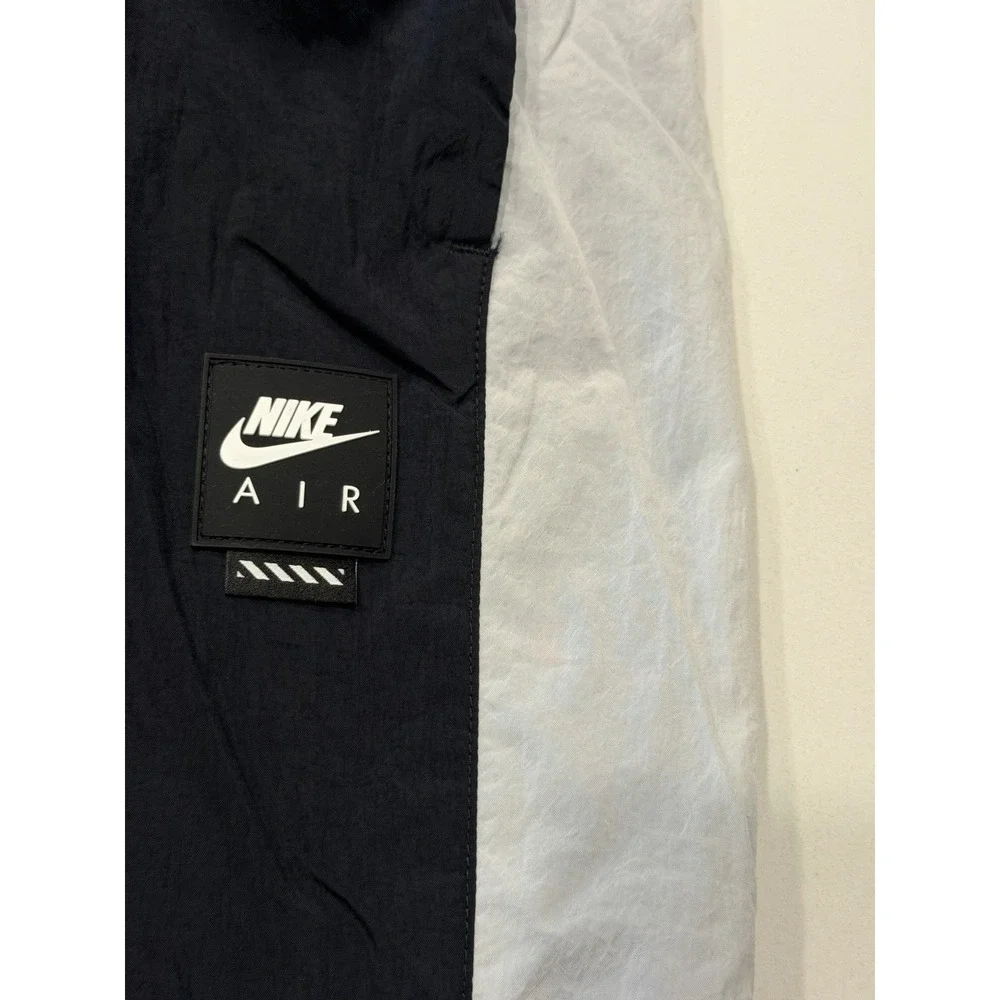 Nike Air Woven Track Pants Black White Nylon Mesh HV0874-010 Mens XXL NWT